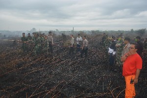 Karhutla Terbakar, Danrem 012/TU Pimpim Pemadaman