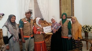 TP-PKK Aceh Tamiang Serahkan Donasi untuk Korban Gempa dan Tsunami Palu Sulteng