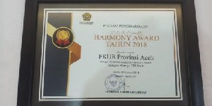 FKUB Aceh Raih Harmony Award 2018