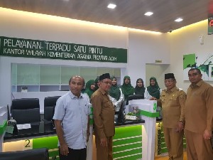 Wali Kota Hadiri Maulid dan Tinjau PTSP Kemenag Aceh
