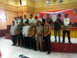 Bupati Aceh Barat Apresiasi Program Sertipikat Tanah Gratis
