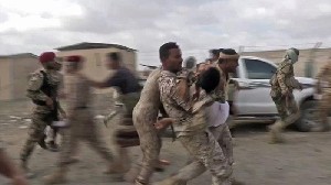 Serangan drone Houthi mengenai pangkalan militer di Yaman