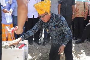 Masjid Nurul Hasanah Perpaduan Rumoh Aceh dan Tambo Lobo