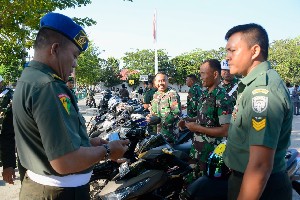 Denpom IM/I Lhokseumawe Ajak Tertib Administrasi Kendaraan Prajurit TNI