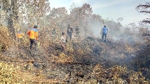 Empat Hektare Lahan Terbakar Di Aceh Selatan