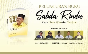 Senin Ini, Hasan Basri M Nur Luncurkan Buku Biografi Sulaiman Abda