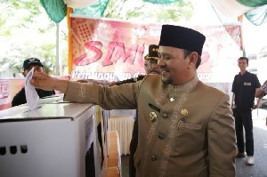 Ir Mawardi Ali Lakukan Simulasi Pencoblosan