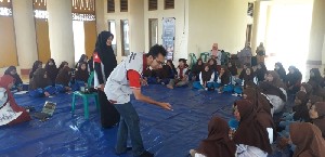 Siswi SMP Banda Aceh Dilatih Siaga Bencana