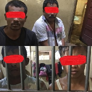 Di Dor, Empat Pelaku Pembobol Toko Kelontong UD Barona Diringkus Polisi