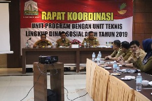 Dinsos Aceh Gelar Rakor Unit Program Dan Unit Teknis