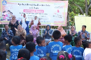 Bunda PAUD Aceh Besar Hadiri Gerakan Nasional Orang Tua Baca Buku