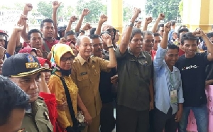 Protes Peternakan Ayam,  Warga Tujuh Kampung Aceh Tamiang Unjuk Rasa