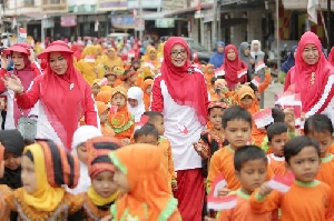 Dyah Erti Semangati Anak PAUD agar Hidup Sehat