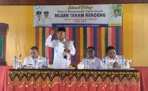 Wakil Bupati Aceh Besar Buka Rapat Musyawarah Turun Sawah Musim Tanam Rendeng 2019