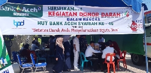 Bank Aceh Syariah Bireuen Kumpulkan 81 Darah