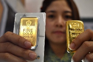 Harga emas Antam Turun Lagi Rp3.000/Gram