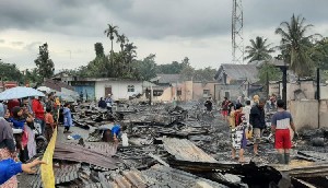 19 Unit Ruko di Keude Paya Bakong Ludes Terbakar