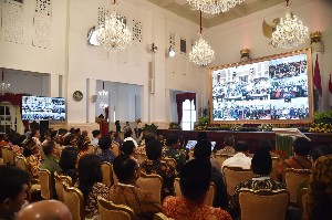 Presiden Jokowi Resmikan Pengoperasian Palapa Ring