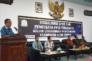Diskominfo Aceh Timur Gelar Sosialisasi SPBE dan PPID