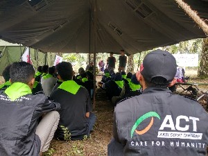 MRI Aceh - ACT Aceh Latih Relawan Kemanusiaan