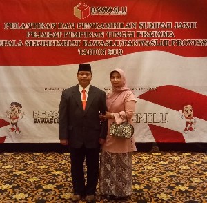 T. Dahsya Kusuma, Putra Asal Aceh Dilantik Sebagai Kepala Sekretariat Bawaslu Kalsel
