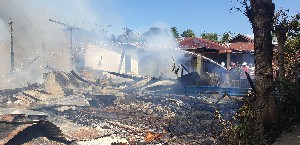 4 Unit Rumah Milik Warga Lamgapang Hangus Terbakar