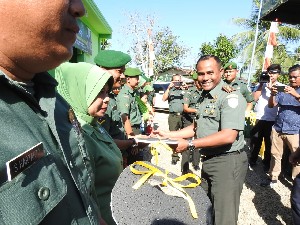 Dandim 0117 Atam Resmikan Rumah Dinas TNI dan Mushala