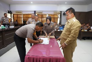 Pemko dan Polresta Banda Aceh Tandatangani MoU Pembinaan dan Latihan Calon Anggota Polri