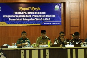 Forkopimda Bahas Isu Kekhususan Aceh Bersama Forbes DPR dan DPD RI